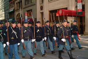 The 2nd Company steps onto 5th Avenue